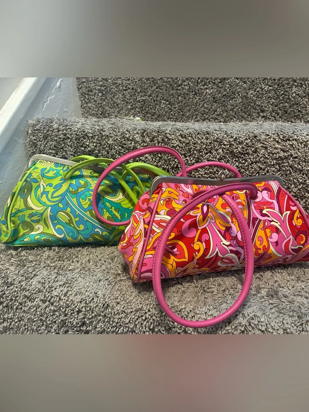 Nine West paisley floral colorful shoulder purse
